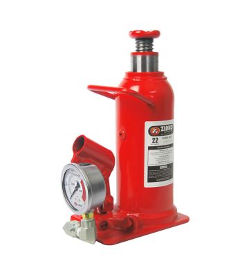 ZN-22PG, 22 Ton Standard Bottle Jack With Pressure Gauge