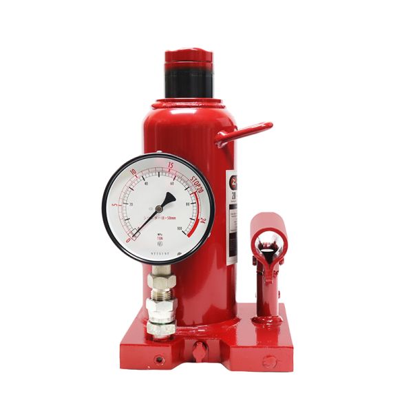 Zinko ZNP-20P 20 Ton Steel Base Bottle Jack With Gauge